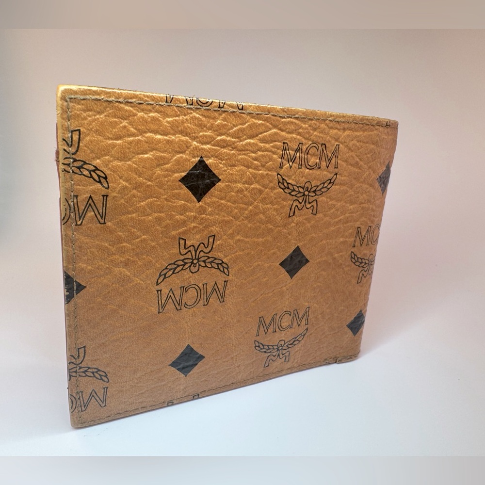 MCM Visetos Logo Wallet W Coin Pouch Michael Cromer Germany Authentic Vintage - Picture 8 of 15